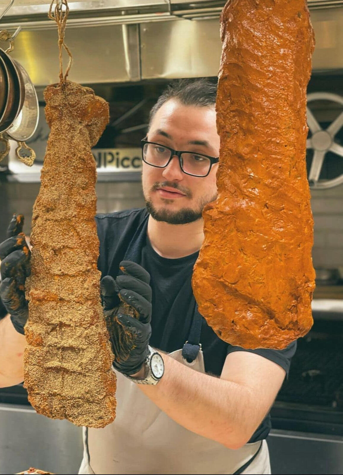 Chef Emre Prepping Meat